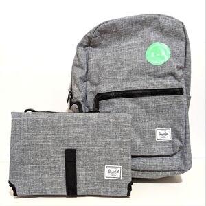 HERSCHEL, Sprout Diaper bag collection, Settlement Sprout, Raven Crosshatch, 26L